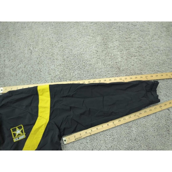 US Army APFU‎ Full Zip Jacket Mens Medium Black Windbreaker Training Workout - Picture 5 of 7